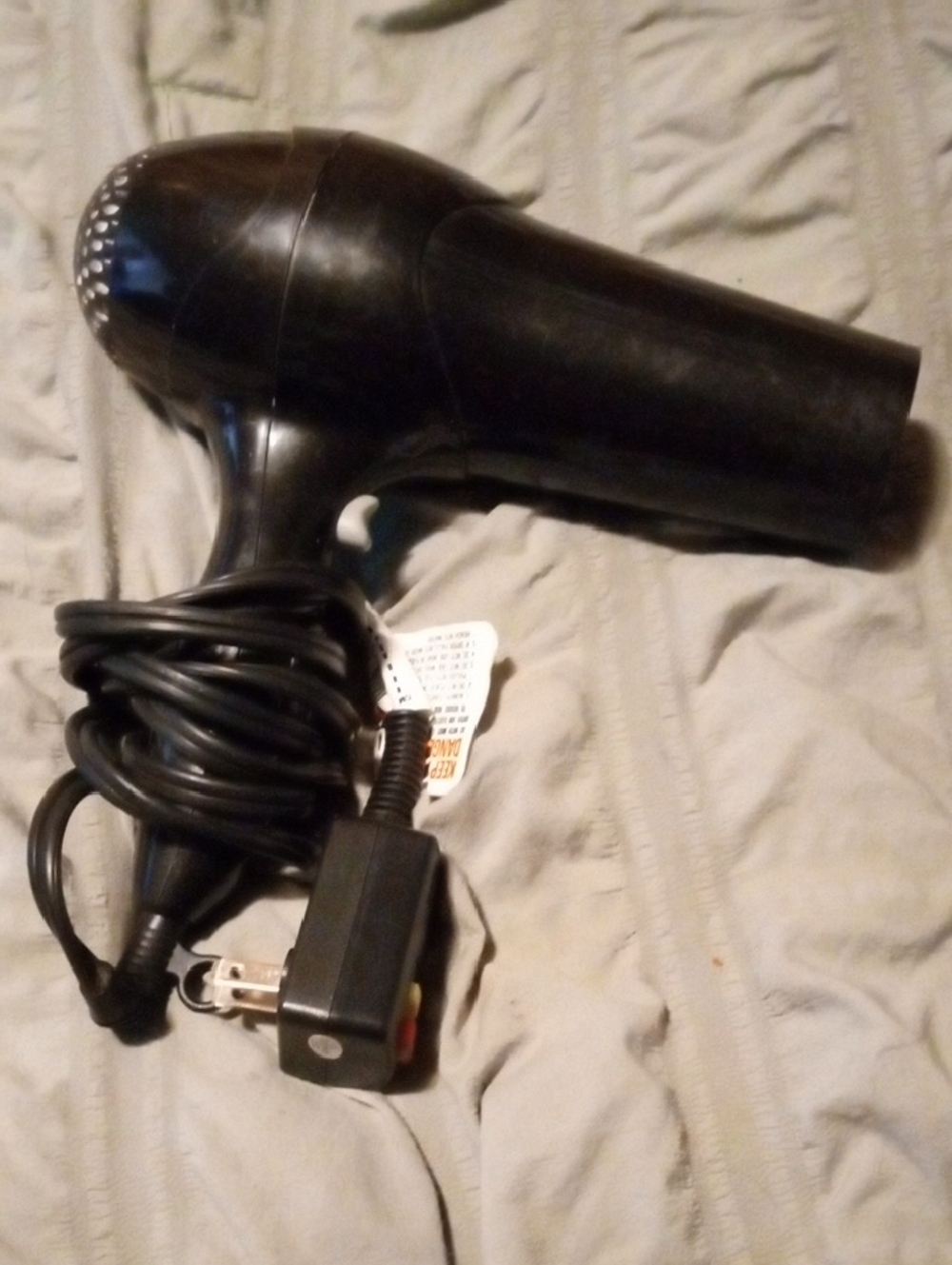 REVOLVE Black Hair Dryer with Cord